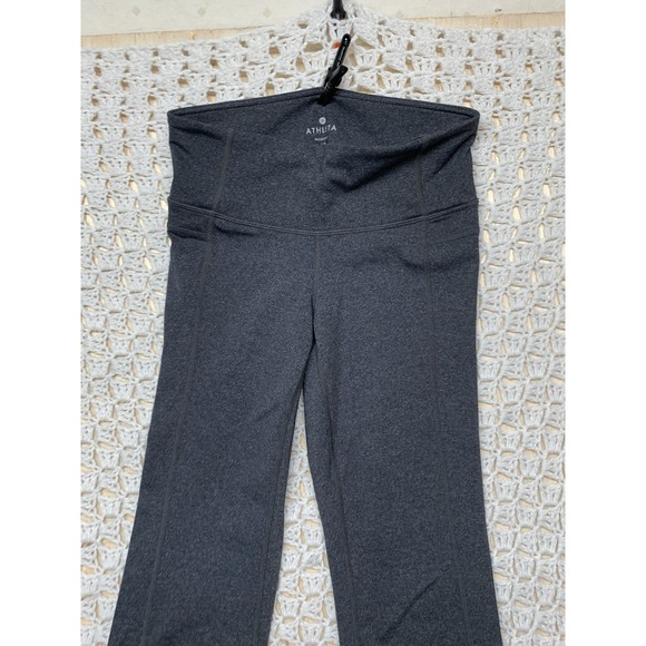 Athleta Gray Performance Leggings Pants Sz XS Gray Flared Yoga‎ - Picture 2 of 10